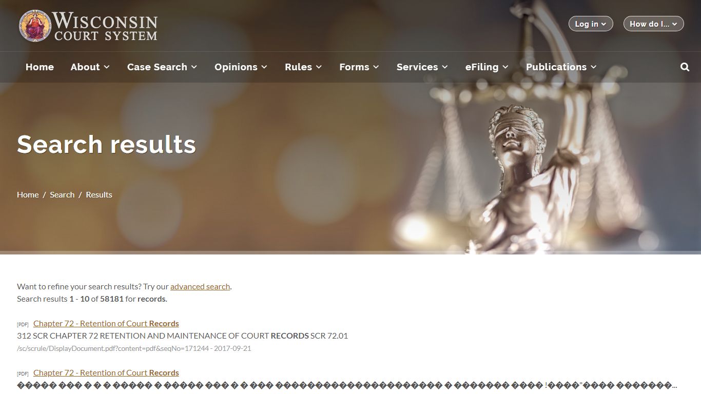 Wisconsin Court System - Search